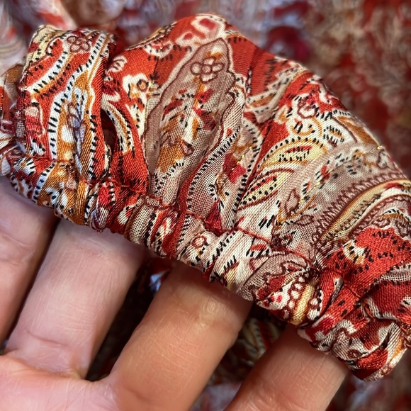 Lulus Paisley Long Sleeves Mini Cocktail Dress - Picture 6 of 13